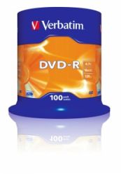 VERBATIM / DVD-R lemez, AZO, 4,7GB, 16x, 100 db, hengeren, VERBATIM