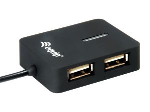 EQUIP / USB eloszt-HUB, 4 port, USB 2.0, EQUIP 