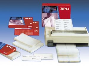 APLI / Etikett, mtrixnyomtatkhoz, 1 plys, 88,9x36 mm, APLI, 4000 etikett/csomag