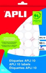 APLI / Etikett, 32 mm kr, kzzel rhat, APLI, 150 etikett/csomag