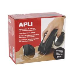 APLI / Csomagolszalag adagol, beptett pengvel, csomagolszalaggal, APLI, fekete