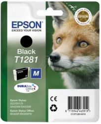 EPSON / T12814011 Tintapatron Stylus S22, SX125, SX420W nyomtatkhoz, EPSON, fekete, 5,9ml
