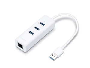 TP-LINK / USB eloszt-HUB s ethernet talakt, 3 port, USB 3.0, TP-Link 