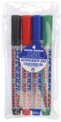 SCHNEIDER / Tbla- s flipchart marker kszlet, 2-3 mm, kpos, SCHNEIDER 