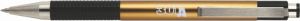 ZEBRA / Golystoll, 0,24 mm, nyomgombos, arany szn tolltest, ZEBRA 