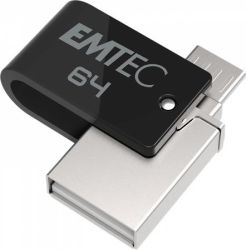 EMTEC / Pendrive, 64GB, USB 2.0, USB-A/microUSB, EMTEC 