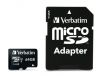 Memriakrtya, microSDXC, 64GB, CL10/U3, 90/45 MB/s, adapter, VERBATIM 