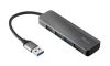 USB eloszt-HUB, 4 port, alumnium, USB 3.2 Gen 1, TRUST 