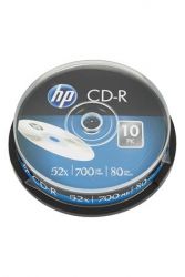 HP / CD-R lemez, 700MB, 52x, 10 db, hengeren, HP