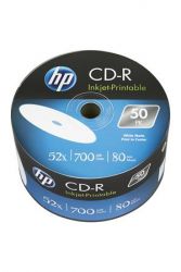 HP / CD-R lemez, nyomtathat, 700MB, 52x, 50 db, zsugor csomagols, HP