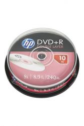 HP / DVD+R lemez, ktrteg, 8,5GB, 8x, 10 db, hengeren, HP