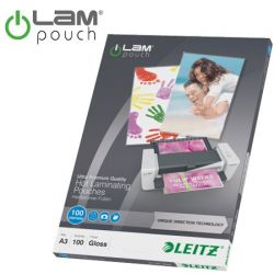 LEITZ / Meleglaminl flia, 100 mikron, A3, fnyes, UDT technolgival, LEITZ 