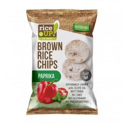 RICE UP / Barnarizs chips, 60 g, RICE UP, papriks