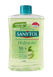 SANYTOL / Antibakterilis folykony szappan, utntlt, 500 ml, SANYTOL, zld tea s aloe vera