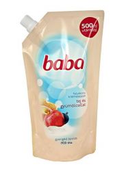 BABA / Folykony szappan utntlt, 0,5 l, BABA, tej s gymlcs