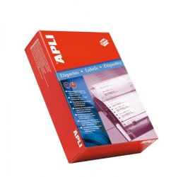 APLI / Etikett, mtrixnyomtatkhoz, 1 plys, 127x48,7 mm, APLI, 3000 etikett/csomag