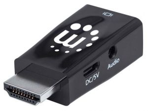 MANHATTAN / Adapter, HDMI-VGA Micro átalakító, audio kimenet, MANHATTAN