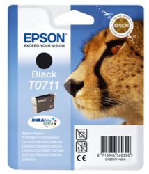 EPSON / T07114011 Tintapatron Stylus D78, D92, D120 nyomtatkhoz, EPSON, fekete, 7,4ml