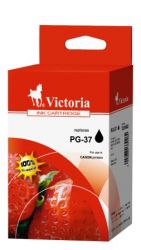 VICTORIA TECHNOLOGY / PG-37 Tintapatron Pixma iP1800, 2500, MP210 nyomtatkhoz, VICTORIA TECHNOLOGY, fekete, 12ml
