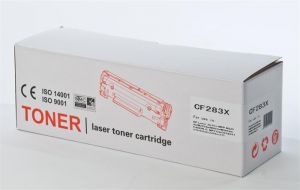 TENDER / CF283X / CRG737 lzertoner, TENDER, fekete, 2,4k