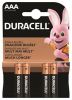 Elem, AAA mikro, 4 db, DURACELL 