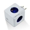 Elosztó, 4 aljzat, 2 USB csatlakozó, ALLOCACOC