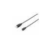 USB 2.0 kbel, USB-A/USB MicroB, 1 m, EQUIP