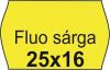 razszalag, 25x16 FLUO citrom