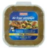 Sütőpapír, szilikonos, Air Fryer készülékhez, szögletes, 20 cm, 50 db, MAZZINI