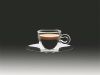Espresszos csésze rozsdamentes aljjal, duplafalú, 6,5cl, 2db-os szett,