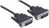 DVI-DVI Dual Link monitor kábel, 1,8 m, MANHATTAN