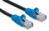 Hálózati kábel, UTP, Cat5e, 3 m, MANHATTAN, fekete-kék