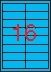 Etikett, 105x37 mm, színes, APLI, kék, 320 etikett/csomag