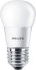 LED izzó, E27, kis gömb, P45, 4W, 250lm, 2700K, PHILIPS