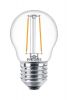 LED izzó, E27, kis gömb, P45, 2W, 250lm, 2700K, PHILIPS