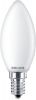 LED izzó, E14, gyertya, B35, 4.3W, 470lm, 2700K, PHILIPS