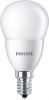 LED izzó, E14, csillár, 7W, 806lm, 230V, 2700K, P48, PHILIPS