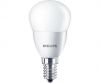 LED izzó, E14, csillár, 4W, 250lm, 230V, 2700K, P45, PHILIPS