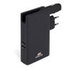 Hordozható akkumulátor, microUSB, 5000 mAh, hálózati adapter és autós töltő, RIVACASE
