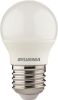 LED izzó, E27, kisgömb, 6,5W, 806lm, 2700K (MF), SYLVANIA